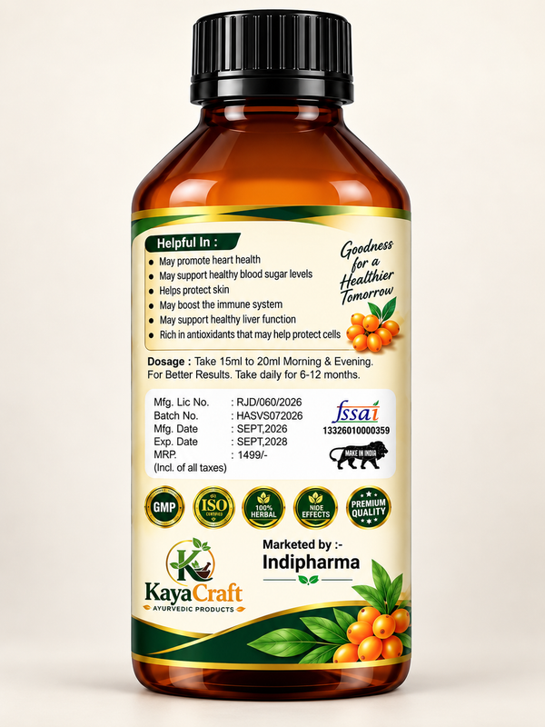 KayaCraft Sea Buckthorn Juice – Omega & Skin Wellness