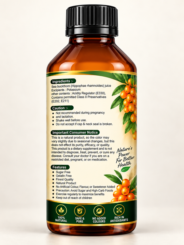 KayaCraft Sea Buckthorn Juice – Omega & Skin Wellness