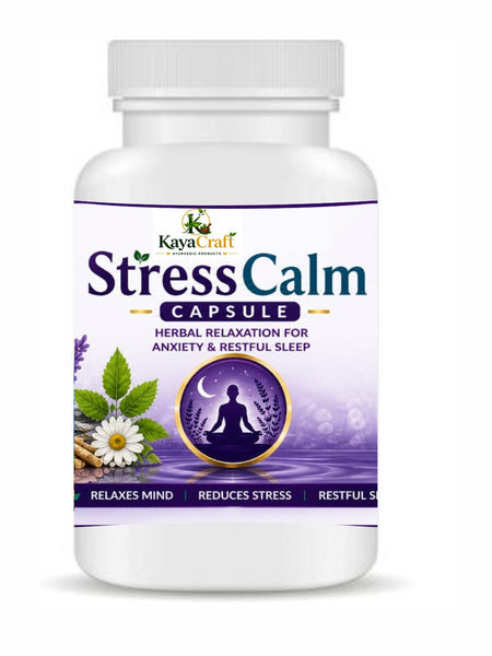 Stresscalm Ayurvedic Herbal Relaxation & Wellness Capsules